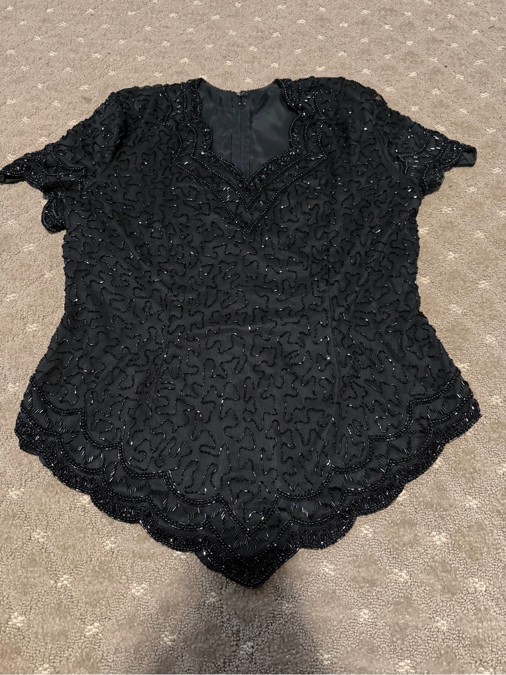 1980’s Beaded Blouse - Picture 3 of 5